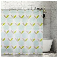 Штора для ванной Доляна Одуванчики 180x180 Одуванчики