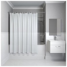 Штора для ванной IDDIS P08PV11I11 180 х 180 белый