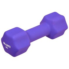 Гантель цельнолитая BRADEX SF 0544 4 кг фиолетовый
