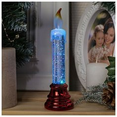 Свеча светодиодная Luazon Lighting На ветру 17 см красный