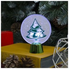 Фигурка Luazon Lighting Елка 11.5 см белый/зеленый