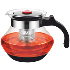Vitax Заварочный чайник Walden VX-3305 1,5 л, прозрачный/черный