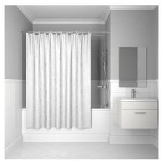 Штора для ванной IDDIS B58P118i11 180 х 180 белый