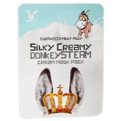 Elizavecca Маска тканевая Silky Creamy Donkey Steam Cream с паровым кремом, 25 мл