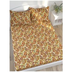 Простыня Сказка Восточная сказка 120 х 200 см орнамент на светло-желтом