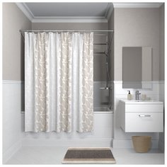 Штора для ванной IDDIS B14P118I11 180 х 180 бежевый