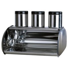 Хлебница мететаллическая BOHMANN BH - 7231 /набор с бан. д/сыпуч.( х4 )