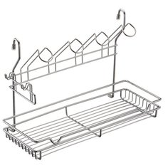 Полка комбинированная, Д390 Ш185 В265, хром Lemax