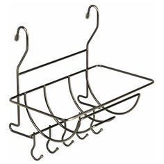 Полка на рейлинг для полотенец с крючками, Д260 Ш180 В270, античная бронза Lemax