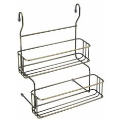 Полка двухъярусная малая для банок, Д240 Ш200 В295, античная бронза Lemax