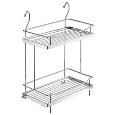 Полка двухъярусная большая, Д305 Ш440 В225, хром Lemax