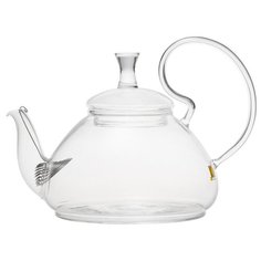 Заварочный чайник из жаропрочного стекла "Георгин" с пружинкой-фильтром в носике, 670 мл, дно d115 мм Wintergreen Tea&Coffee