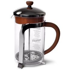 Чайник Fissman CAFE GLACE заварочный 800 мл с поршнем (стеклянная колба) (9056)