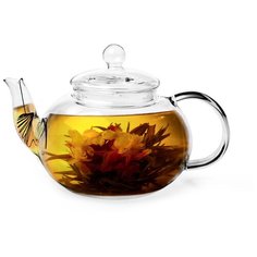 Чайник Fissman заварочный 800 мл со стальным фильтром (стекло) (6535)