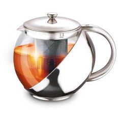 LR06-09 Заварочный чайник LARA 500мл стальная ручка, стальной фильтр