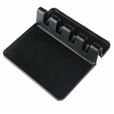 Подставка для кухонных принадлежностей, силиконовая, черный, 14х13,5х4 см, Kitchen Angel KA-STND1-05