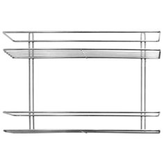 Полка для ванной комнаты "Консулл", 2-ярусная, Прямая, 400х100х275 мм 4891-2/ХПП-2/