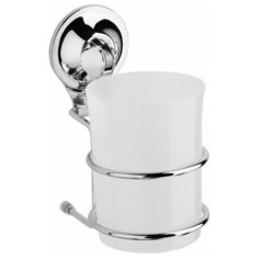 Стакан для ванной одинарный на присоске пластиковый Fora "TRIUMF"