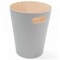 Корзина для мусора Woodrow светло-серая Umbra