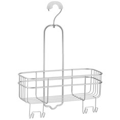 Полка для ванной комнаты Euro подвесная на поворотном крючке стальная Inter Design