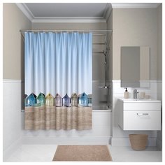 Штора для ванной комнаты, 200*180см, полиэстер, B28P218i11, IDDIS