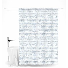 Шторка для ванной "Математический узор" Сирень