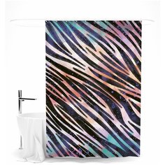 Шторка для ванной "Африканские фантазии" Сирень