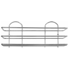 Полка для ванной комнаты "Консулл", 1-ярусная, Прямая, 300х130х130 мм Хром