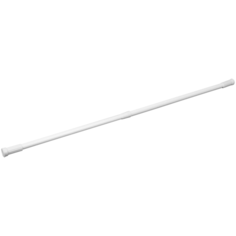 Карниз для ванной Vidage, телескопический, цвет: белый, длина 70-120 см