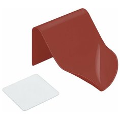 Мыльница настенная Monblick Techno, самоклеящаяся, наклонная, красная