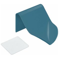 Мыльница настенная Monblick Techno, самоклеящаяся, наклонная, синяя