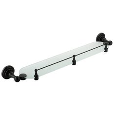 Полка в ванную WasserKRAFT Isar K-7344 стеклянная с бортиком