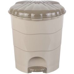 Ведро с педалью 11 л 28х28х33 см Violet латте, капучино