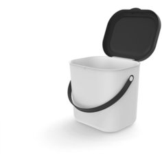 Контейнер для сортировки мусора Albulino 6,0л 23,5X20,8X20,0 см белый Rotho