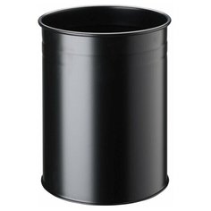Металлическая круглая мусорная корзина DURABLE, 30 литров, черная