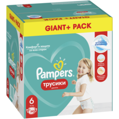Pampers трусики Pants 6 (15+ кг), 60 шт.