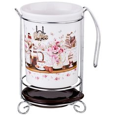 Подставка под кухонные приборы Agness Coffee 10,5х10,5х16 см (358-1326)