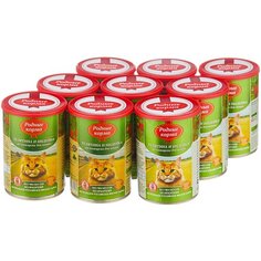 Влажный корм для кошек Родные корма профилактика МКБ, с индейкой, с телятиной 9 шт. х 410 г