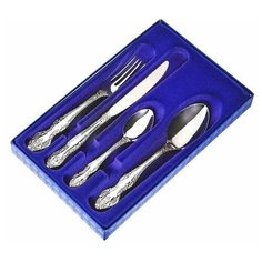 Набор столовых приборов 4 предмета "Тройка", ПАО завод им.Кирова