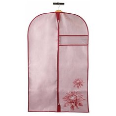Чехол для одежды "Хризантема", Д1000 Ш600, розовый, бордовый Handy Home