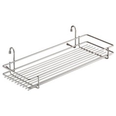 Полка широкая короткая, Д450 Ш215 В100, хром Lemax