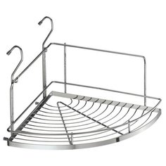 Полка угловая большая, Д320 Ш345 В280, хром Lemax