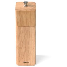 Мельница для соли и перца Fissman квадратная 16,5x5 см (деревянный корпус) (8189)