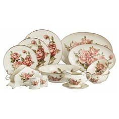 Столовый сервиз на 6 персон 28 пр. корейская роза Lefard (215-182)