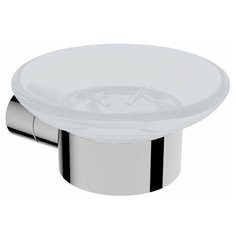 Мыльница подвесная, матовое стекло LINISI мод. ALFA, настенный, арт. 87885 хром.