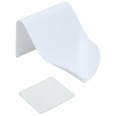 Мыльница настенная Monblick Techno, самоклеящаяся, наклонная, белая