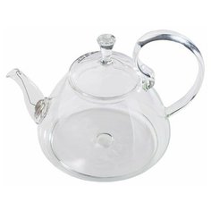 Заварочный чайник из жаропрочного стекла "Георгин большой" с пружинкой-фильтром в носике, 1200 мл, дно d120 мм Wintergreen Tea&Coffee