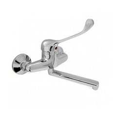 Смеситель для кухни настенный с хирургической ручкой, излив 20см, ЦС-СМ 294-2 ЭКО М 44 ЭП401413 Центр Сантехники