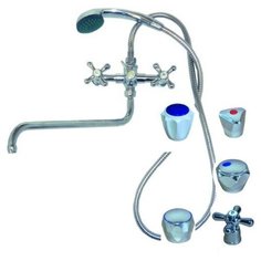 Смеситель для ванны, излив 33см, ЗП Мария,керамика 276017с Сантаком