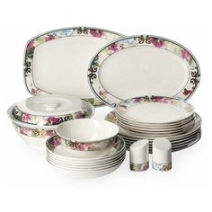 Цветущий сад сервиз столовый 29 предметов арт. Royal Aurel 425